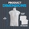 Topmaster Premium Male Shirt Holder, Durable, Lightweight, White Torso with Hook, 10PK TMBTHLWH10 - alternate 11