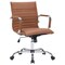 Leisuremod Harris Faux Leather Office Chair, Light Brown HO19LBRL - alternate 1