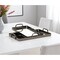 Homeroots Set of Two Pewter Aluminum And Mirrored Glass Handmade Serving Trays 625662 - alternate 14
