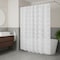 Homeroots 72" White And Silver Floral Shower Curtain 720612 - alternate 2