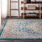 Jonathan Y Bohemian FLAIR Boho Vintage Medallion Blue/Yellow 4 ft. x 6 ft. Area Rug BMF102A-4 - alternate 5