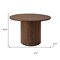 Homeroots 47" Natural Solid Wood Double Pedestal Base Round Top Dining Table 633119 - alternate 3