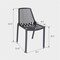 Leisuremod Acken Plastic Dining Side Chair, Black ACK18BL - alternate 5