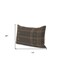 Homeroots 22" X 22" Dark Green And Tan Lumbar Geometric Cotton Throw Pillow Cover with Texture 608200 - alternate 4