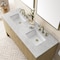 James Martin Vanities Hudson 60'' D Vanity, Light Natural Oak w/ Jasmine Pearl Top w/FreePower Wireless Charger 435-V60D-LNO-FEJP - alternate 10