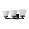 Jonathan Y Staunton 24" 3-Light Farmhouse Cottage Metal LED Vanity Light w/Frosted Glass Shades, Oil Rubbed Bron JYL7524A - alternate 8