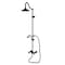 Kingston Brass Wall Mount Rain Drop Shower System with Hand Shower, Matte Black CCK3660AX - alternate 1