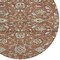 Homeroots 8' Brown Ivory And Gray Round Moroccan Washable Indoor Outdoor Area Rug 605177 - alternate 7