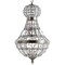 Jonathan Y Regina 12" Crystal/Metal Empire LED Pendant, Antique Brass JYL6109A - alternate 12