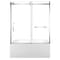 Kingston Brass 60" Acrylic Anti-Skid Alcove Right-Hand Drain Tub with Left Sliding Tub Door, White/Polished Chrome KVTAP603216R1 - alternate 1
