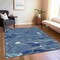 Homeroots 8' X 10' Navy Blue And Blue Abstract Washable Indoor Outdoor Area Rug 609259 - alternate 6