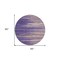 Homeroots 8' Purple Copper And Ivory Round Striped Washable Indoor Outdoor Area Rug 597285 - alternate 5