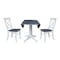 Whitewood Industries Extension Dining Tables, 45 in L, 38 in H, Parawood, 3 Piece Set K05-42DPT-27-C613-2 - alternate 6