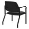 Office Star Products Big and Tall Guest Chair in Dillon Black Fabric with soft PU Arms, Sturdy Black Metal Chair 55052B-R107 - alternate 7