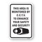 Signmission This Area Is Monitored By CCTV. For Your Safety & Heavy-Gauge Aluminum, 18" H, A-1824-24708 A-1824-24708 - alternate 1