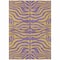 Homeroots 5' X 8' Purple And Copper Animal Print Washable Indoor Outdoor Area Rug 600703 - alternate 7