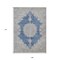 Homeroots 9' X 12' Navy Blue And Ivory Oriental Washable Indoor Outdoor Area Rug 597744 - alternate 9