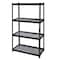 Iron Horse 2300 Riveted Steel Wire Deck Shelving 4-Shelf Unit, 18" D x 36" W x 60" H, Black 22129 - alternate 13