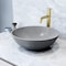 Vigo Ravenna Gothic Gray Concreto Stone 16 in. L x 16 in. W x 5 in. H Round Vessel Bathroom Sink VG04066 - alternate 1