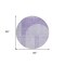Homeroots 8' Lavender And Purple Round Geometric Washable Indoor Outdoor Area Rug 582724 - alternate 7