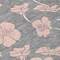 Homeroots 8' Gray Pink And Ivory Round Floral Washable Indoor Outdoor Area Rug 600002 - alternate 5