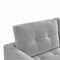 Homeroots 87" Light Gray Polyester Blend Sofa With Ottoman With Natural Legs 544961 - alternate 8