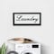 Homeroots 11" X 24" Black and White Handcrafted Laundry Metal Wall Decor 487537 - alternate 2