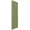 Ekena Millwork True Fit PVC Two Equal Panel Farmhouse Fixed Mount Shutters w/ Z-Bar, Moss Green , 12W x 42H, PR TFP102FH12X042MG - alternate 12