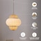 Vidalite Hikari 1-Light Pendant with Woven Bamboo & White Fabric Shade, Adjustable Hanging Height CE1009197 - alternate 4