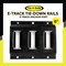 Tie 4 Safe 6'' Black Galvanized Horizontal E-Track Tie-down Rail VR16-06B-1 - alternate 3