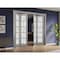 Sartodoors Sliding Closet Double Bi-fold Doors Solid Core Modern Interior QUADRO4002DBF-SSS-72 x 96 (4* 18x96) - alternate 5
