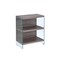Homeroots 30" Gray Glass and Wood Two Tier Etagere Bookcase 286412 - alternate 1