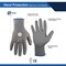 General Electric Unisex Dipped Gloves Gray M 1 pair GG205MC - alternate 3