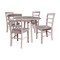 Whitewood Industries Extension Dining Tables, 45 in L, 51 in H, Parawood, 5 Piece K09-42DL-C2-4 - alternate 1