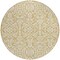 Homeroots 8' Gold And Beige Round Damask Washable Indoor Outdoor Area Rug 595147 - alternate 8