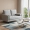Homeroots 57" Gray And Dark Brown Velvet Loveseat and Toss Pillows 543711 - alternate 8