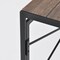 Homeroots 39" Brown and Black Wood and Metal H-Shape Computer Desk 568043 - alternate 5