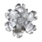 Homeroots 27" X 27" Gray and Off White Galvanized Metal Flower Hanging Dimensional Sculpture 483329 - alternate 4