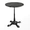 Flash Furniture Commercial All-Weather 24" Black Faux Marble HPL Tabletop with Black Bistro Base ST-RD24-BKMAR-SDAT2222-GG - alternate 1