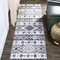 Jonathan Y Sura Modern Kilim Geometric Gray/Anthracite 2 ft. x 10 ft. Runner Rug MOH500A-210 - alternate 1