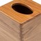 Homeroots Traditional Solid Teak Square Tissue Box Cover 475837 - alternate 7