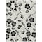 Homeroots 5' X 8' Ivory And Black Floral Washable Indoor Outdoor Area Rug 600007 - alternate 8