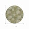 Homeroots 8' Green Ivory And Sage Round Polka Dot Washable Indoor Outdoor Area Rug 614667 - alternate 8