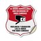 Signmission Bilingual 24 Hour Surveillance Shield Si, 18 Inch X 18 Inch, Vinyl Decal SHI-D-18-363 - alternate 1