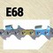 Oregon PowerCut Professional Chainsaw Chain 18", 3/8" Pitch, .050 Gauge, 68DL E68 - alternate 7