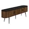 Monarch Specialties TV Stand, 72'', Console, Walnut Laminate, Black Laminate, Contemporary I 2798 - alternate 4