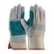 Pip Industry Grade Split Cowhide Leather Double Palm Glove w/Fabric Back, Rubberized Safety Cuff, 12PK 85-7512J/M - alternate 1
