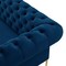 Homeroots 91" Navy Blue Velvet Chesterfield Solid Wood Sofa 543957 - alternate 9