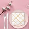 Smarty Had A Party White with Gold Diamond Paper BeverageCocktail Napkins 600 Napkins, 600PK 3296-CASE - alternate 8