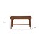 Homeroots 52" Brown Solid Manufactured Wood Writing Desk with Three Drawers 524095 - alternate 8
